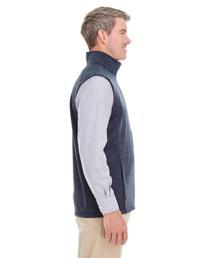 Devon & Jones Men's Newbury Mélange Fleece Vest - Side