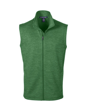 Devon & Jones Men's Newbury Mélange Fleece Vest - Forest Heather