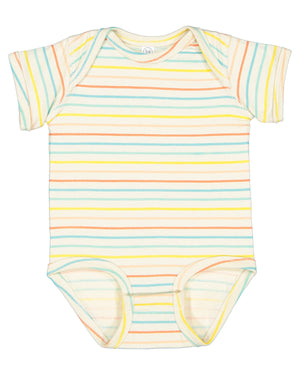 Infant Fine Jersey Bodysuit - Sunkissed Stripe