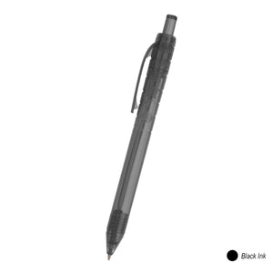 Oasis Recycled Bottle Pen - Translucent Black with Black Ink