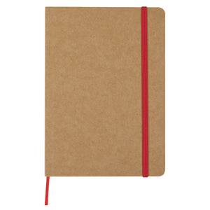 5" x 7" Eco-Inspired Strap Notebook - Red