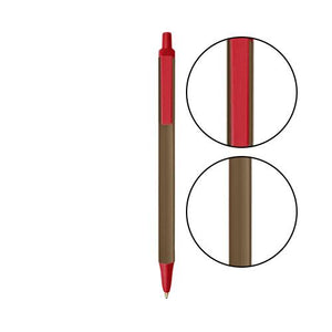 Metallic Sand BIC® Clic Stic® Pen - Metallic Sand With Red