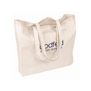 Natural Cotton Shopping Tote with Gusset