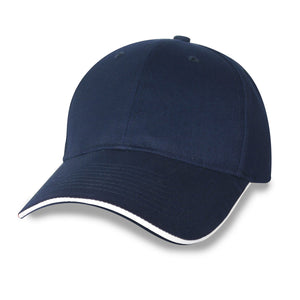 Constructed Mid Weight Brushed Cotton Twill Sandwich Cap