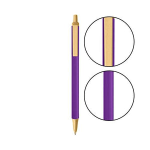 Purple BIC® Clic Stic® Pen - Purple With Cream