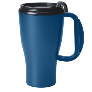 16 oz Omega Mug with Slider Lid - Metallic Blue