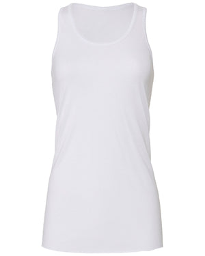 Ladies' Flowy Racerback Tank - White