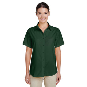 Ladies' Paradise Short-Sleeve Performance Shirt - Palm Green