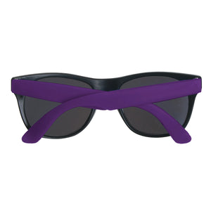 Rubberized Sunglasses - Black With Purple