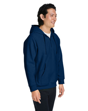 Team 365 Unisex Zone HydroSport™  Heavyweight Quarter-Zip Hooded Sweatshirt