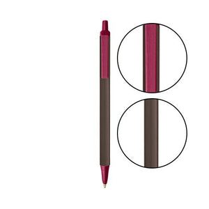 Espresso BIC® Clic Stic® Pen - Espresso With Burgundy