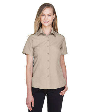 Harriton Ladies' Barbados Textured Camp Shirt