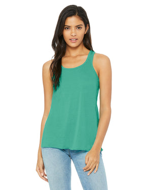 Ladies' Flowy Racerback Tank - Teal