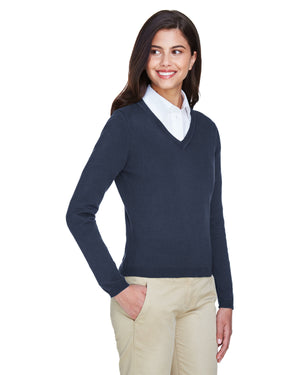 Devon & Jones Ladies' V-Neck Sweater