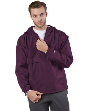 Champion Adult Packable Anorak Quarter-Zip Jacket - Maroon