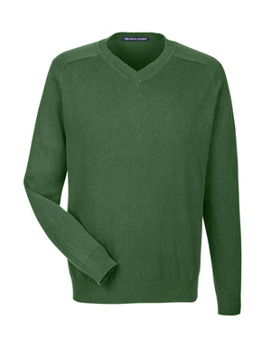 Men's V-Neck Sweater - Forest