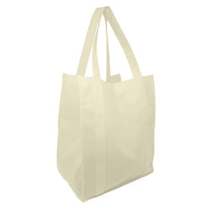 Grocery Tote: custom printed with your logo - Natural