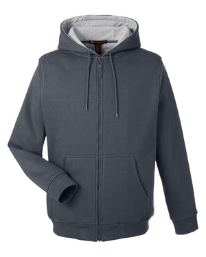 Harriton Men's ClimaBloc™ Lined Heavyweight Hooded Sweatshirt - Dark Charcoal