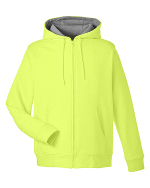 Harriton Men's ClimaBloc™ Lined Heavyweight Hooded Sweatshirt - Safety Yellow