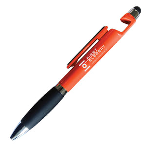 Matrix Pen with Cleaning Pad on Clip - Orange