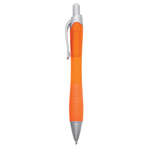 Rio Ballpoint Pen With Contoured Rubber Grip