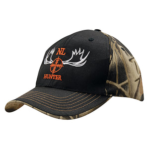 Leaf Print with Plain Front Camouflage Cap