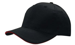 6 Panel Cap Breathable P-Twill with Sandwich - Custom Embroidered