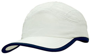 6 Panel Microfiber Sports Cap - Custom Embroidered