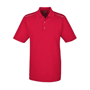 Core365 Origin Performance Pique Polo with Reflective Piping - Men's