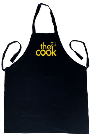 Large Cotton Apron - Black - CM1067 - Black