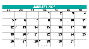 Sun, Sand & Surf 2025 Promotional Desk Calendar