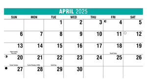 Sun, Sand & Surf 2025 Promotional Desk Calendar