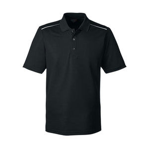 Core365 Origin Performance Pique Polo with Reflective Piping - Men's