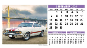 Classic Cars 2025 Promotional Desk Calendar