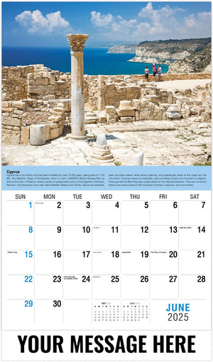 Galleria World Travel - 2025 Promotional Calendar