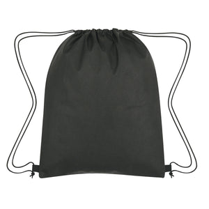 Non-Woven Drawstring Pack With Front Zipper