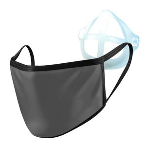 2 Layer Reusable Face Mask - Grey with Respire