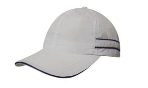 Microfibre Sports Cap Piping-Sand - Custom Embroidered