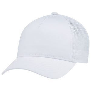 Constructed Full-Fit-Five Mesh Back Cap with Ponytail opening