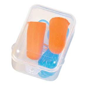 Foam Ear Plug Set In Case - Orange