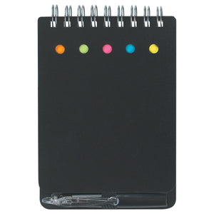 Spiral Jotter With Sticky Notes, Flags & Pen