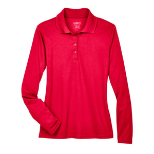 Core 365 Pinnacle Long Sleeve Pique Polo - women's