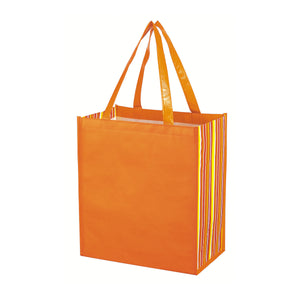 Shiny Laminated Non-Woven Tropic Shopper Tote Bag