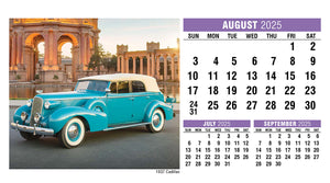 Classic Cars 2025 Promotional Desk Calendar