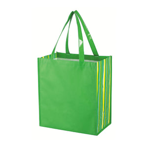 Shiny Laminated Non-Woven Tropic Shopper Tote Bag