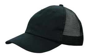 6 Panel Washed Chino Soft Mesh Back Cap - Custom Embroidered