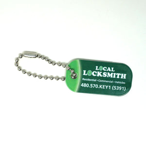 Poly Laminate Key Tag - Medium Rectangle