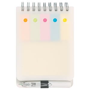 Spiral Jotter With Sticky Notes, Flags & Pen