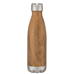 16 Oz. Swig Stainless Steel Woodtone Bottle