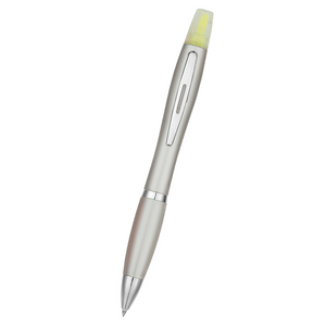 Twin-Write Pen With Highlighter